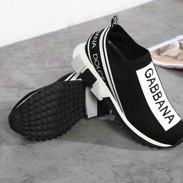 Tênis Couro Branco Preto Cinza