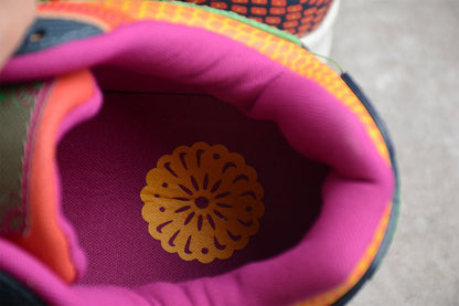 Tênis Runner Malha Multicolorido Estampa Caveira