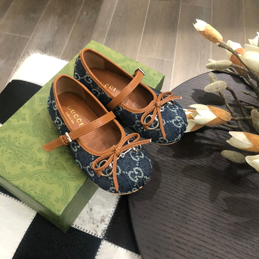 Sapatilha Lona Padrão Entrelaçado Azul Infantil