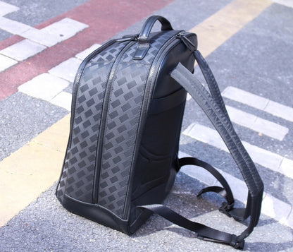 Mochila Nylon Preta Compartimentos Múltiplos
