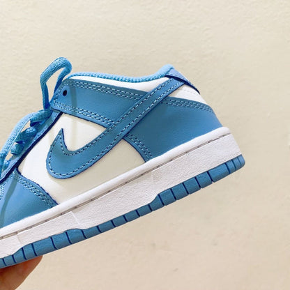 Tênis Cano Baixo Couro Azul Infantil