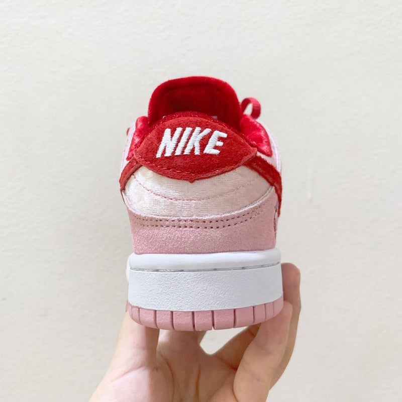 Tênis Cano Baixo Infantil Couro Rosa Padrão Estampado