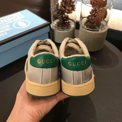 Tênis Infantil Couro Branco com Detalhe Listra