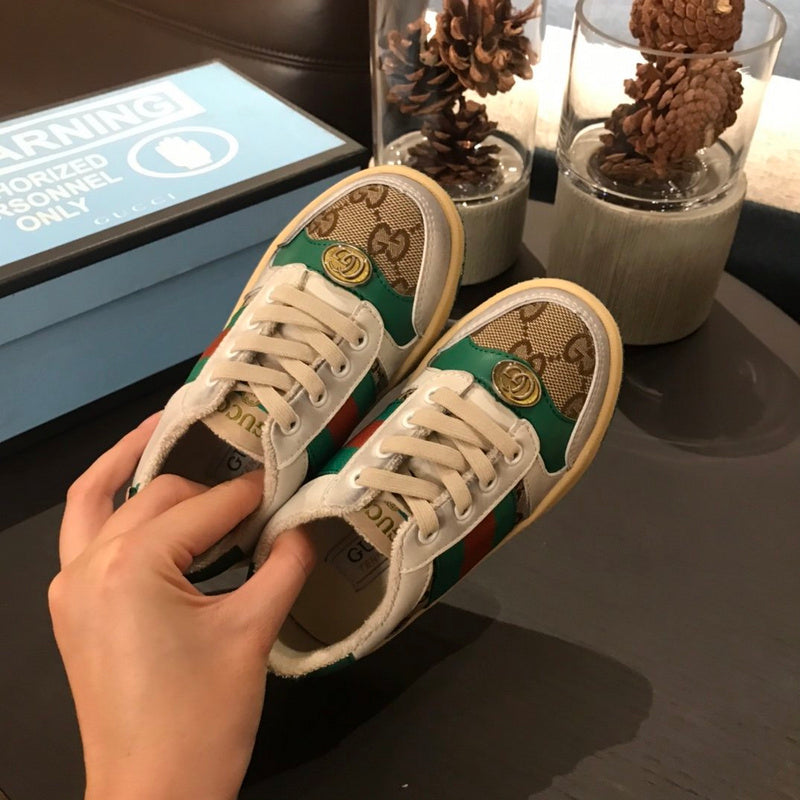 Tênis Infantil Couro Branco com Detalhe Listra
