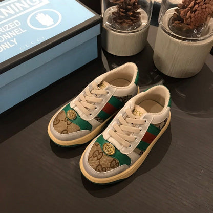Tênis Infantil Couro Branco com Detalhe Listra