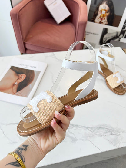 Sandália Couro Trançado