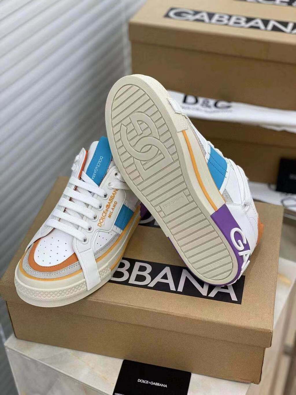 Tênis Couro Personalizado Multicolor Cano Baixo