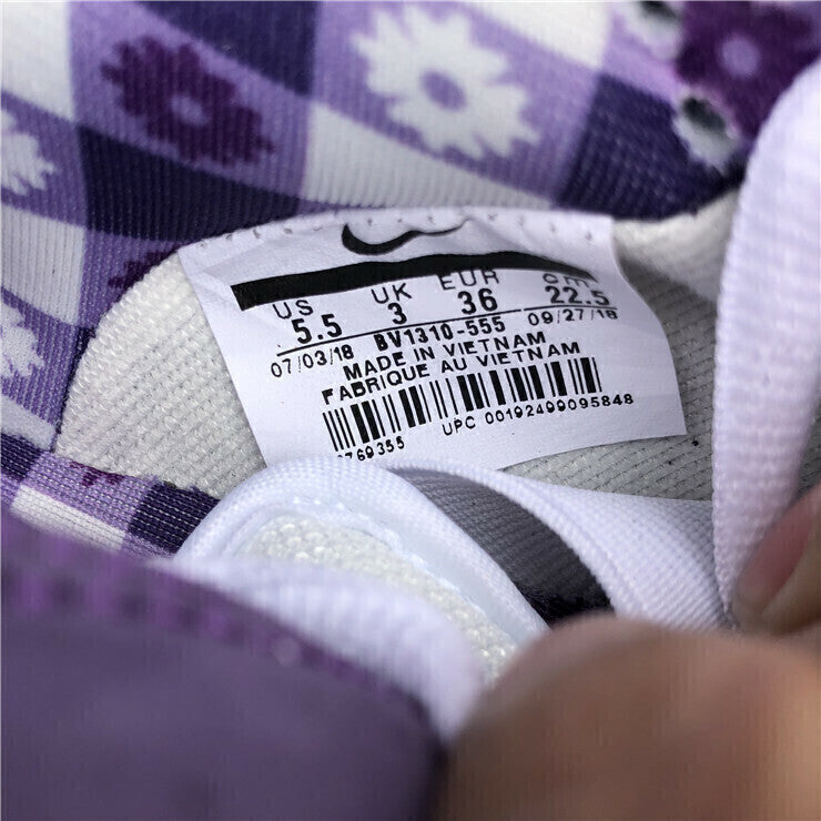 Tênis Skate Couro Cano Baixo Roxo