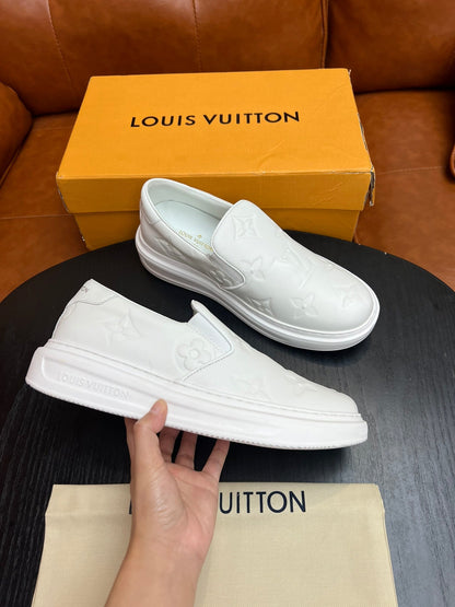 Tênis Slip-On Couro Branco