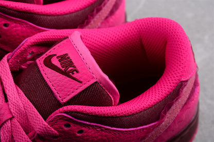 Tênis Cano Baixo Couro Rosa Detalhe Branco