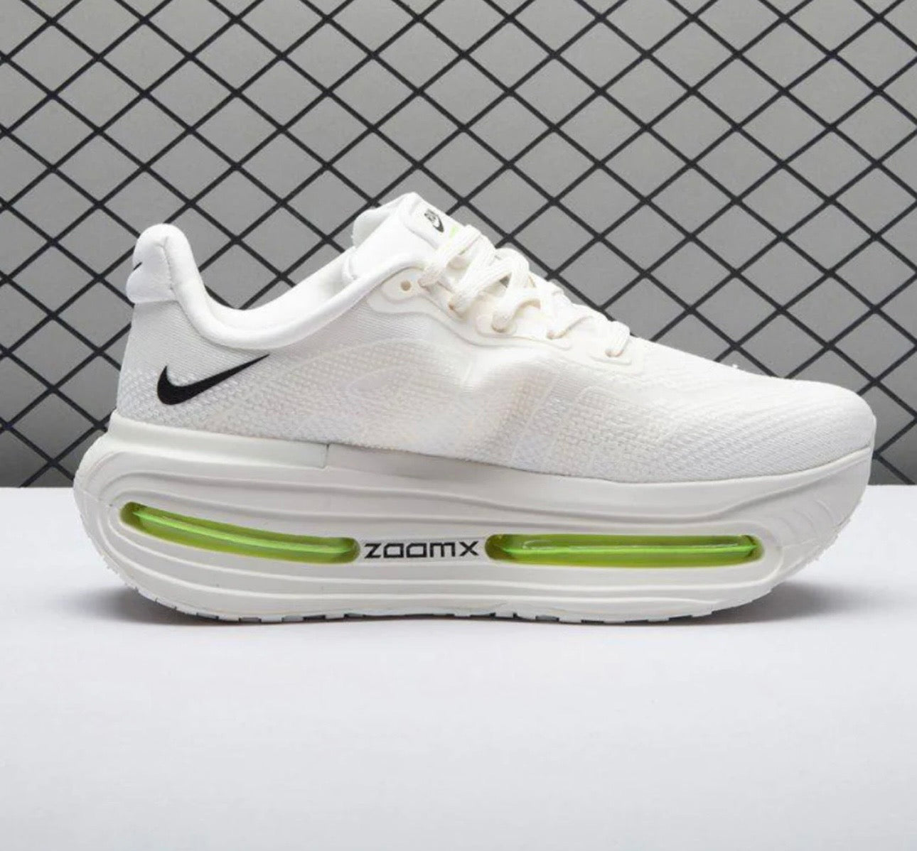 Tênis Runner Malha Branco Verde