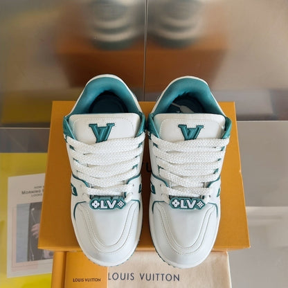 Tênis Casual Solado Robusto Branco Detalhe Verde