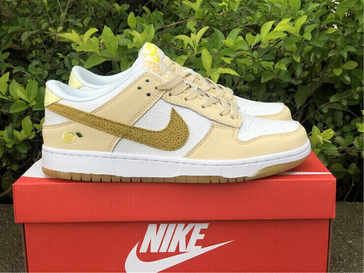 Tênis Cano Baixo Couro Branco Detalhe Amarelo