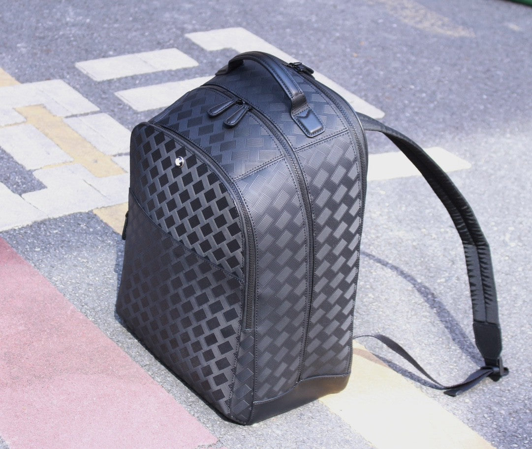 Mochila Nylon Preta Compartimentos Múltiplos