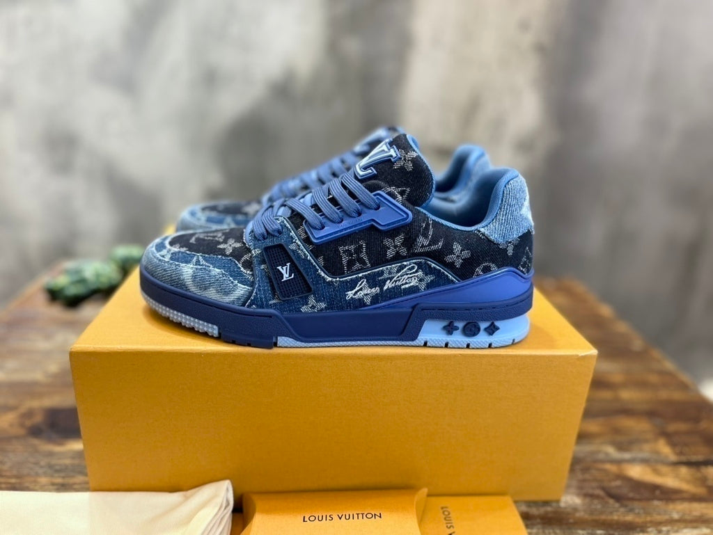 Tênis Jeans Preto e Azul