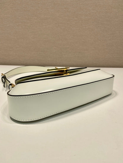 Bolsa Shoulder Couro Estruturada Preta