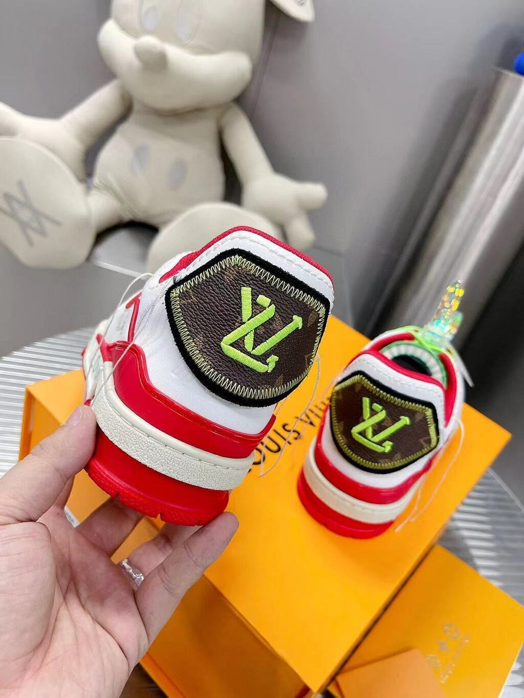 Tênis Casual Vermelho Neon
