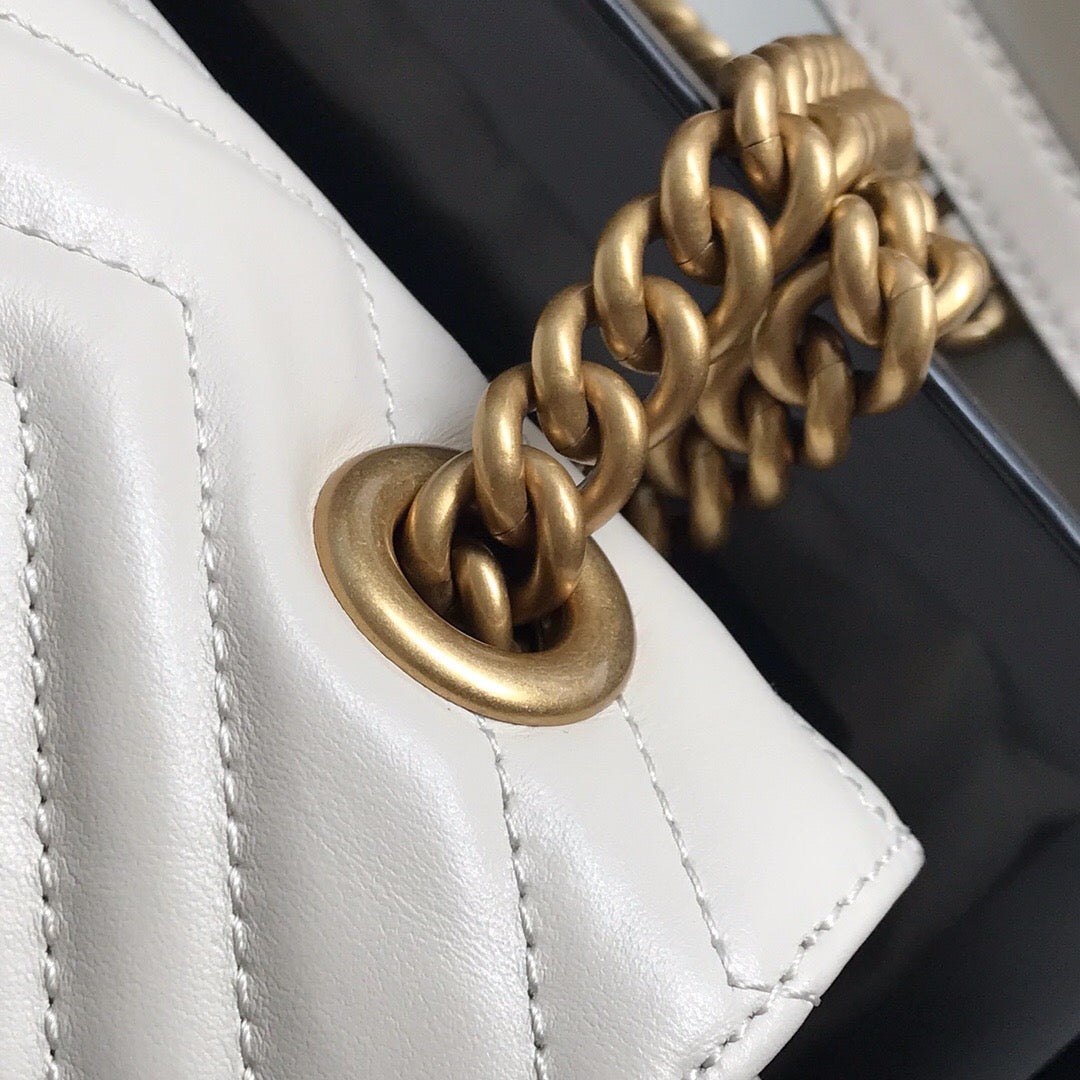 Bolsa Pequena Couro Branco Letras Entrelaçadas Small