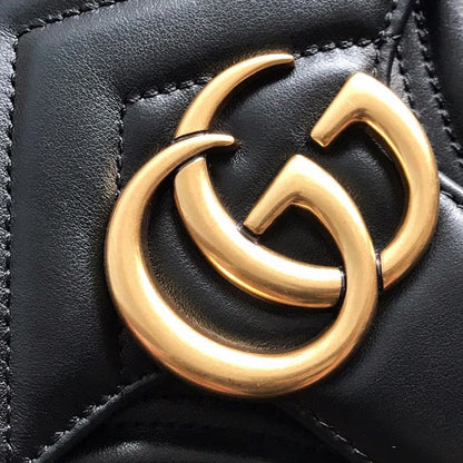 Bolsa Pequena Couro Preto Letras Entrelaçadas Small