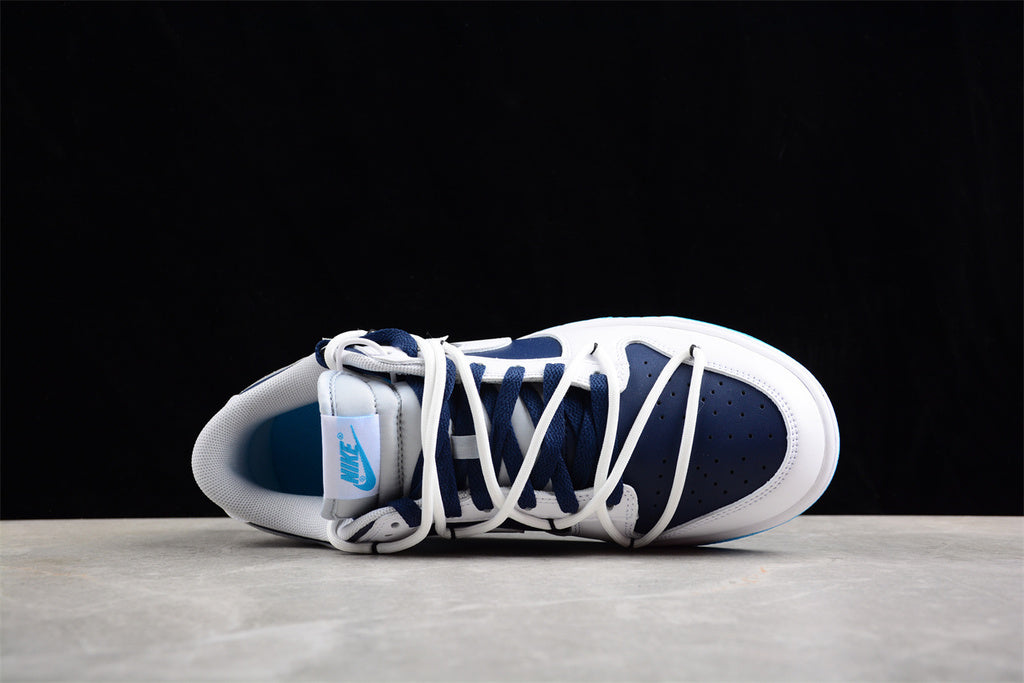 Tênis Skate Couro Cano Baixo Azul