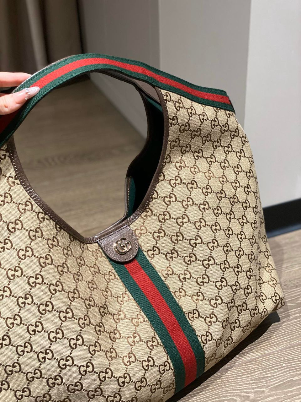 Bolsa Tote Grande Couro Liso Preto