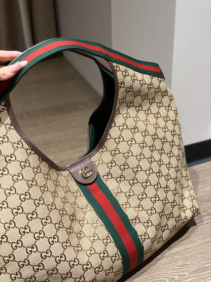 Bolsa Tote Grande Couro Liso Preto