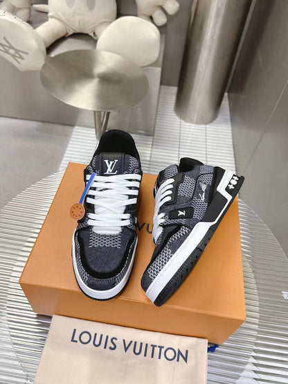 Tênis Casual Couro Preto
