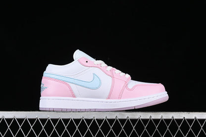 Tênis Cano Baixo Couro Rosa Estampa Pegadas