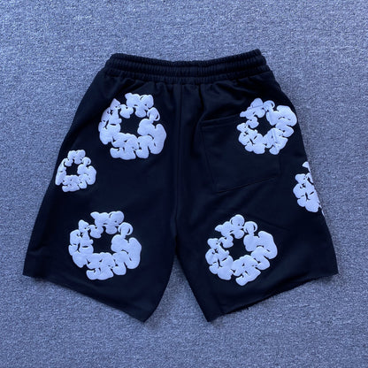 Shorts Moletom Algodão Estampa Frontal