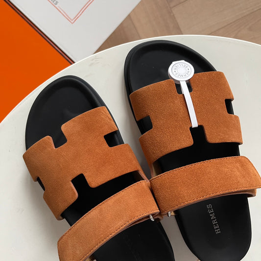 Hermès Chypre Suede - Laranja