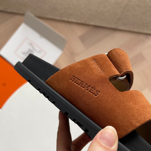 Hermès Chypre Suede - Laranja