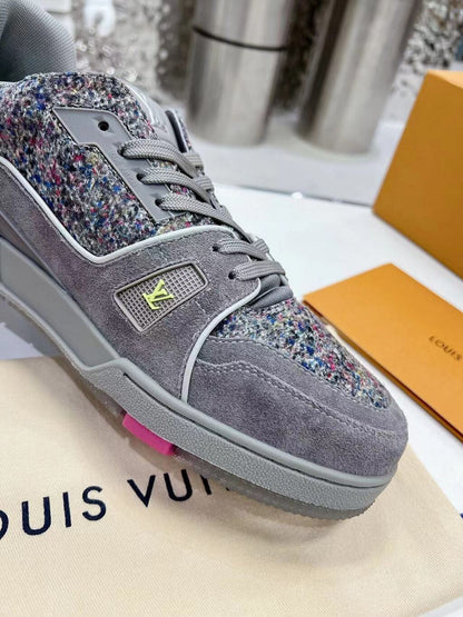 Tênis Casual Cinza Multicolorido