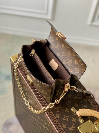 Bolsa Pequena Couro Marrom