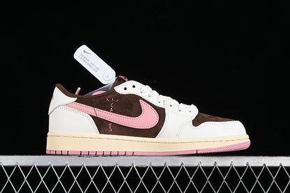Tênis Cano Baixo Couro Marrom Chocolate Detalhe Rosa