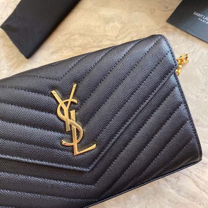 Bolsa Shoulder Couro Preto