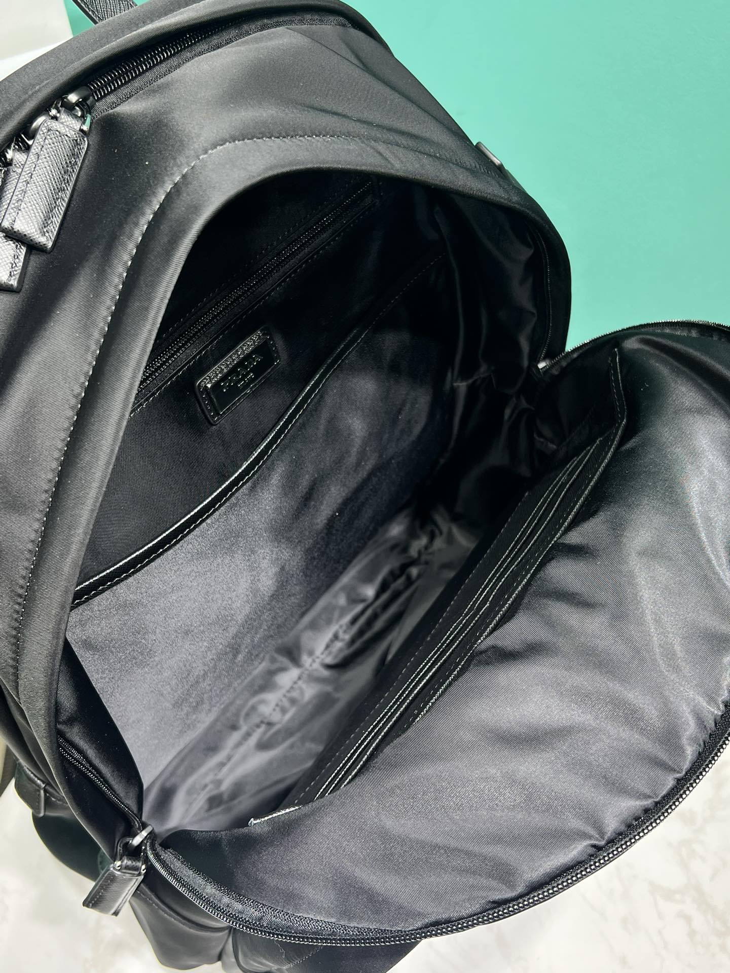 Mochila Couro Estruturado Preto