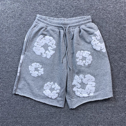 Shorts Moletom Algodão Estampa Frontal