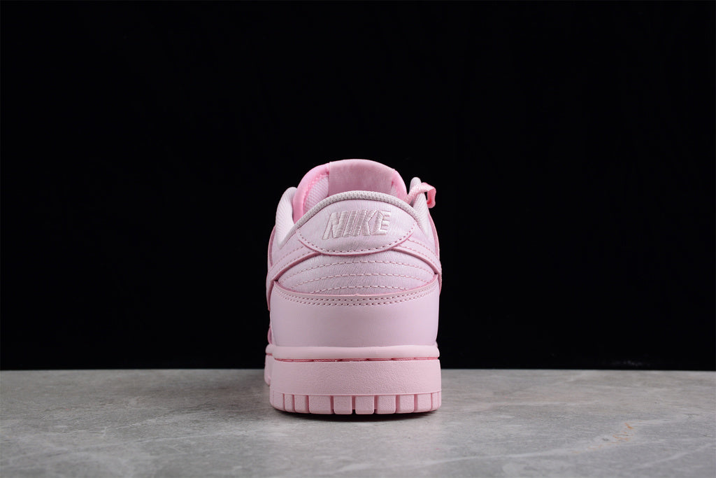 Tênis Cano Baixo Couro Rosa Prism Detalhe Branco