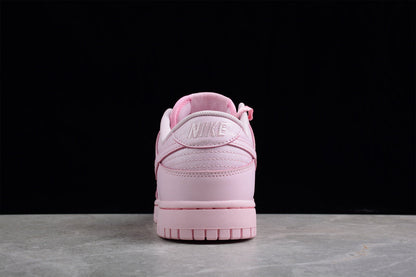 Tênis Cano Baixo Couro Rosa Prism Detalhe Branco