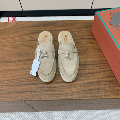 Mule Casual Couro Marrom Conforto