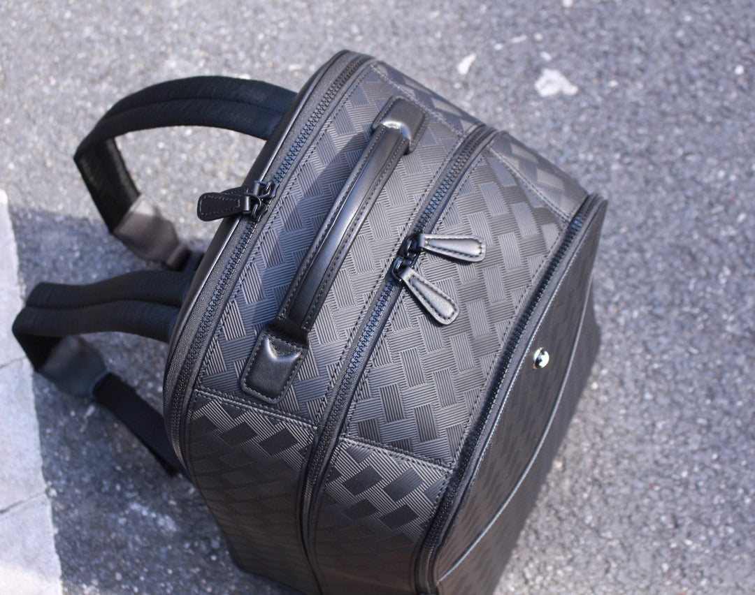 Mochila Nylon Preta Compartimentos Múltiplos