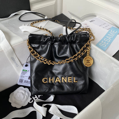 Bolsa Pequena Couro Preto Mini