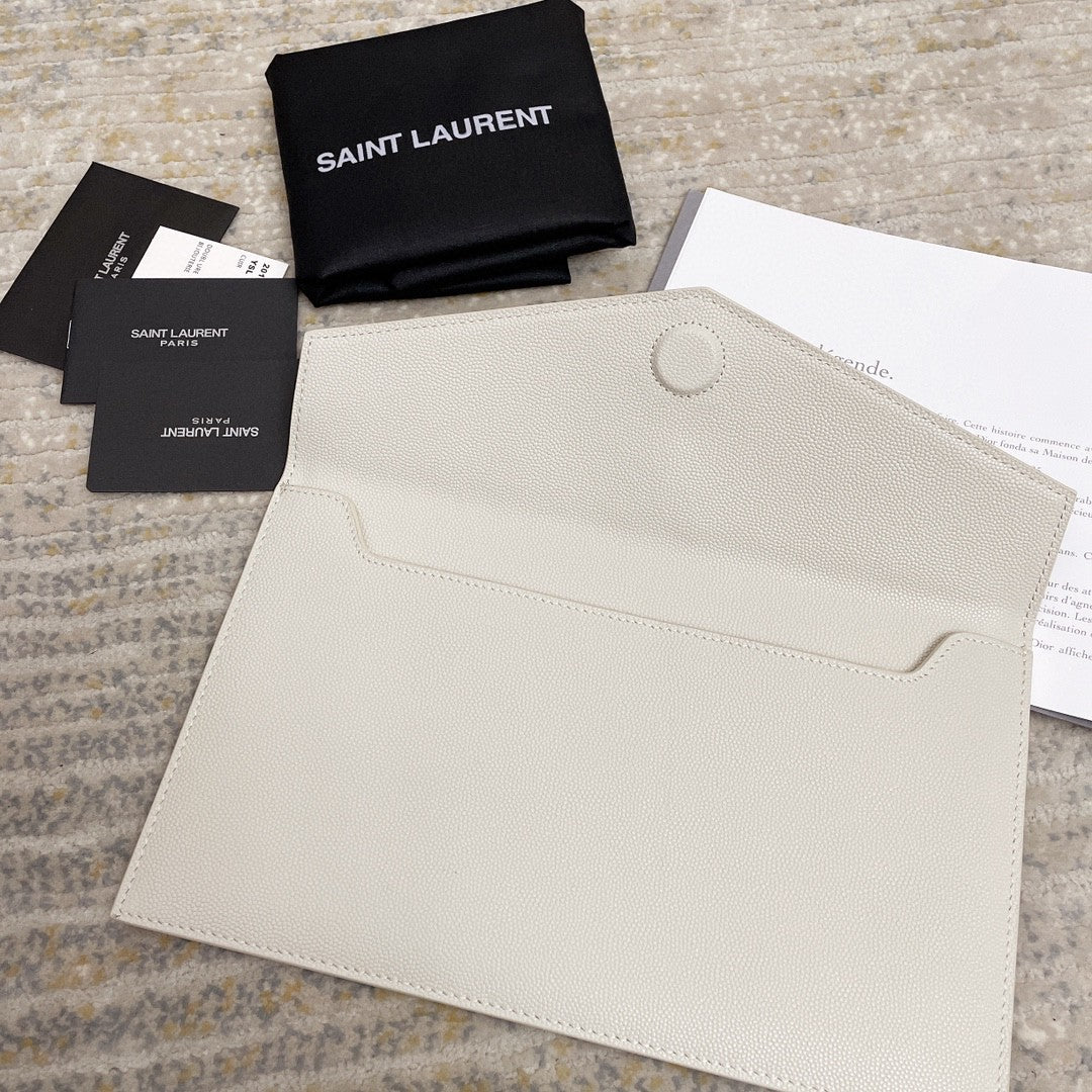 Carteira Couro Branco Minimalista