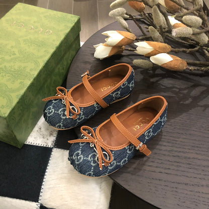 Sapatilha Lona Padrão Entrelaçado Azul Infantil