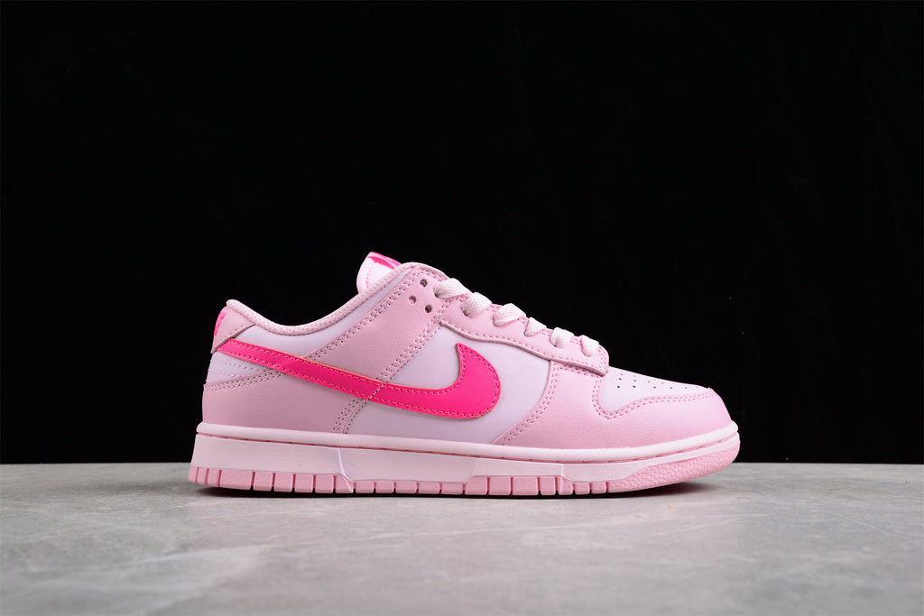 Tênis Cano Baixo Couro Rosa Monocromático