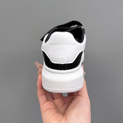 Tênis Infantil Couro Branco Detalhe Preto