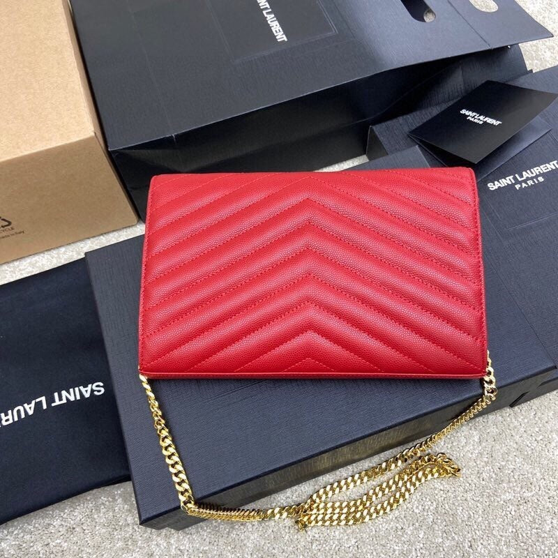 Bolsa Couro Vermelho