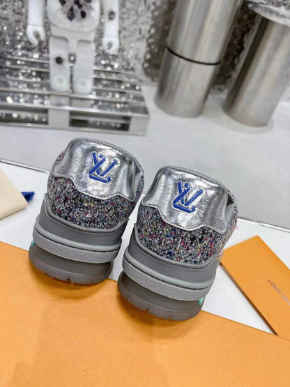 Tênis Casual Cinza Multicolorido