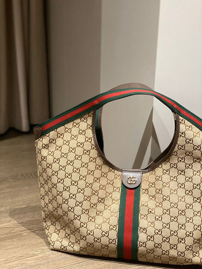 Bolsa Tote Grande Couro Liso Preto