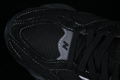 Tênis Runner Malha Preto Cinza e Branco